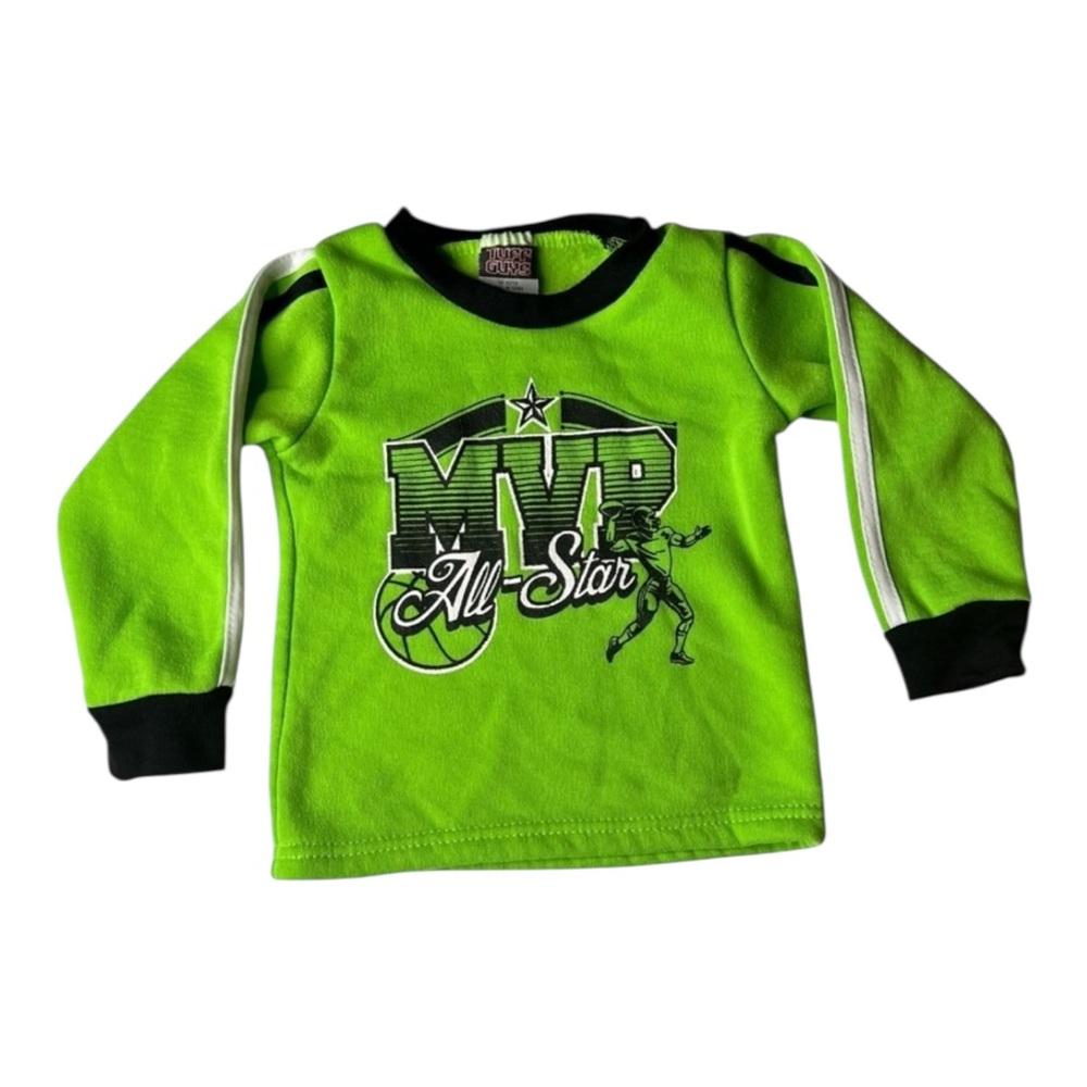 Tuff Guys 90s Vintage Green MVP All Star Sweatshirt Sz 2T